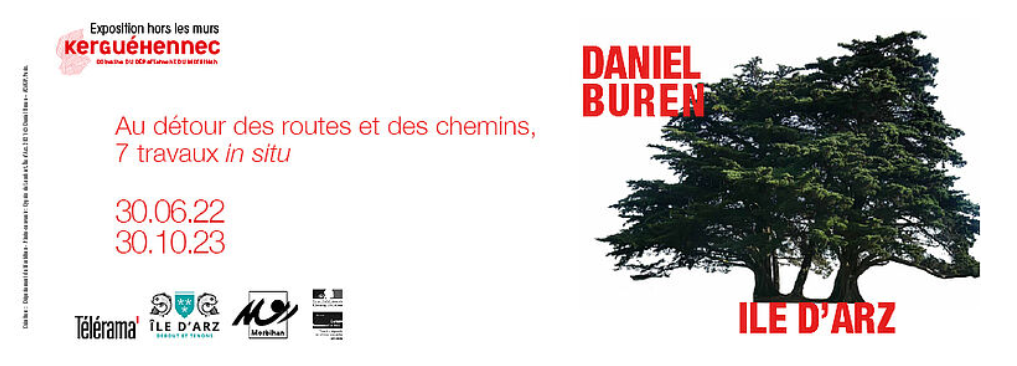 Daniel Buren 7 travaux in situ Île d'Arz